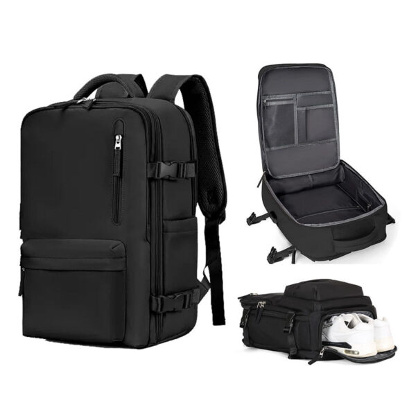 Travel backpack, women's short distance travel bag, large capacity college student computer backpack, business trip luggage bag - Image 24
