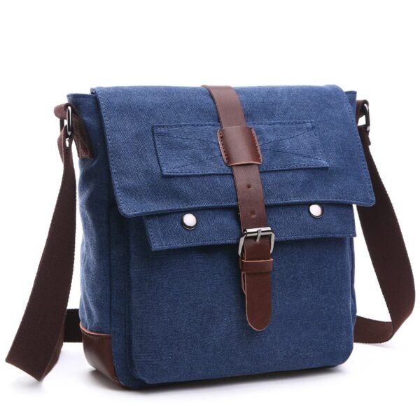 Men Business Messenger Bags For Men Shoulder Bag vintage Canvas Crossbody Pack Retro Casual Office Travel Bag - Image 12