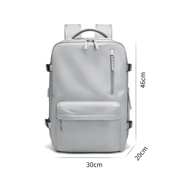 Waterproof 18 Inch Laptop Backpacks School Bags with usb Dily Life Vintage Unisex Leather Student Backpack for Men - Image 9