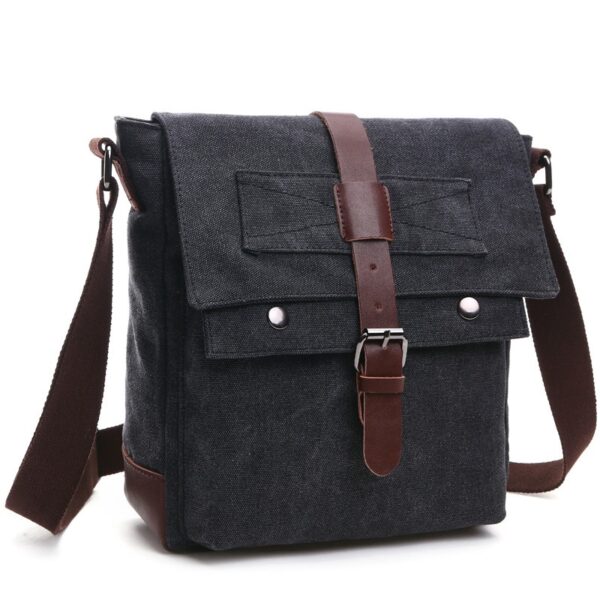 Men Business Messenger Bags For Men Shoulder Bag vintage Canvas Crossbody Pack Retro Casual Office Travel Bag - Image 8