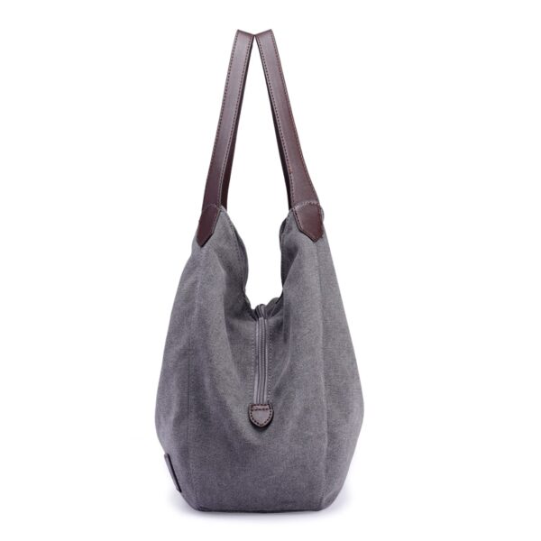 Piler Large Women Handbag Bag Canvas Zipper Pockets Brand Ladies Shoulder Bags Casual Large Women Bags Luxury Ladies Hand Bags - Image 2