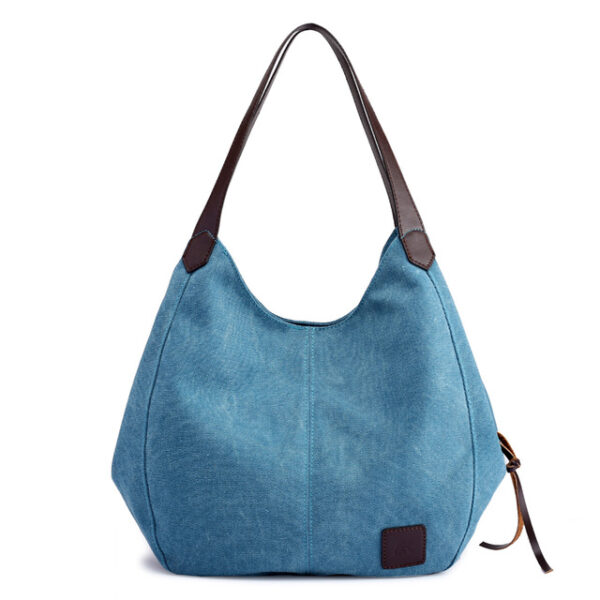 Piler Large Women Handbag Bag Canvas Zipper Pockets Brand Ladies Shoulder Bags Casual Large Women Bags Luxury Ladies Hand Bags - Image 9