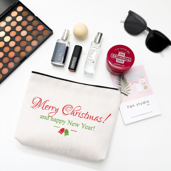 Cosmetic Bag Waterproof Cotton And Linen Zipper Bag Cosmetic Jewelry Storage Bag Travel Toiletry Storage Bag - Image 5