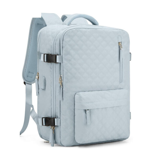 Travel backpack, women's short distance travel bag, large capacity college student computer backpack, business trip luggage bag - Image 3