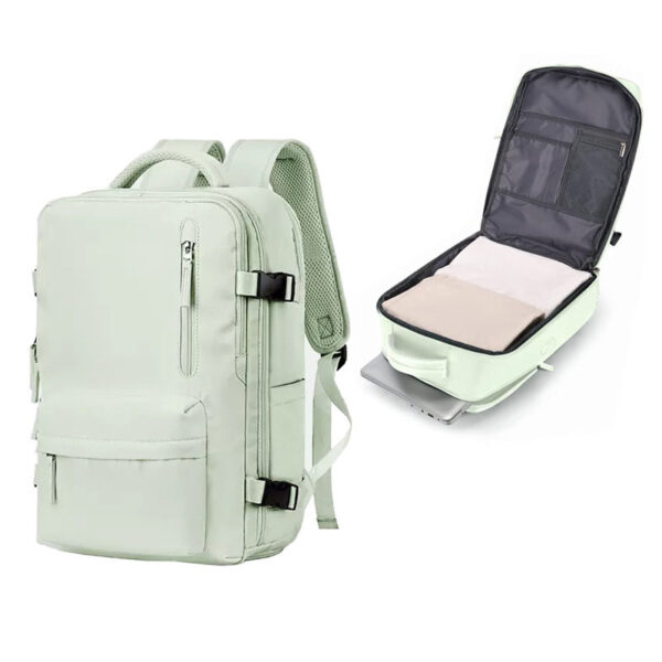 Travel backpack, women's short distance travel bag, large capacity college student computer backpack, business trip luggage bag - Image 19