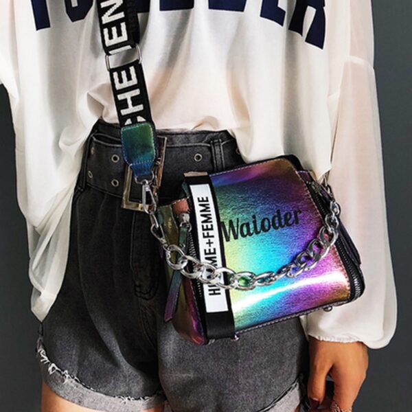 Summer Women Letter Shoulder Bags Female Handbag PU Messenger Bags For Ladies Exquisite Crossbody Bucket Bag - Image 3