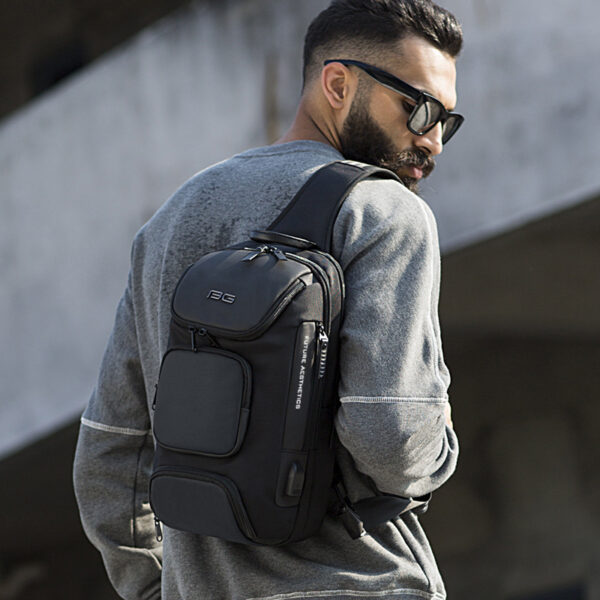 Sports Car New Travel Messenger Bag Technology USB Outdoor Fashion Casual Shoulder Bag Men's Chest Bag - Image 5