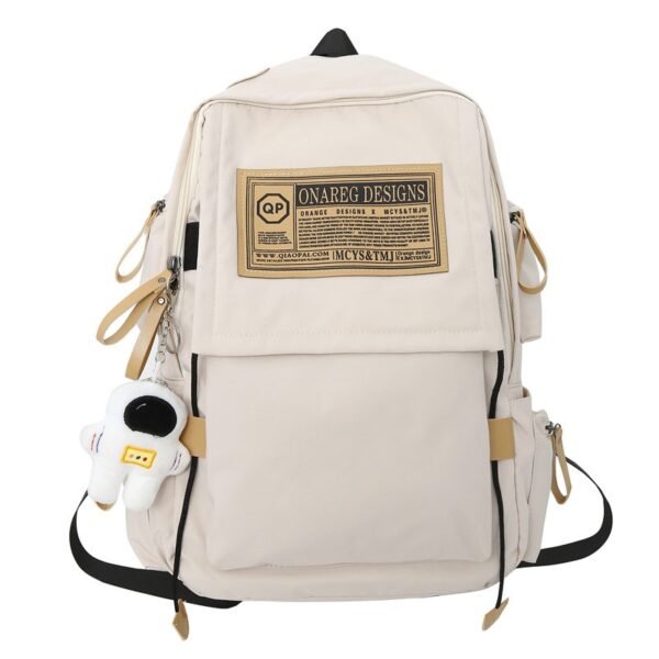 New Nylon Girls Trendy Shoulder Bag College Fashion Backpack Large Capacity Leisure Travel Bag - Image 8