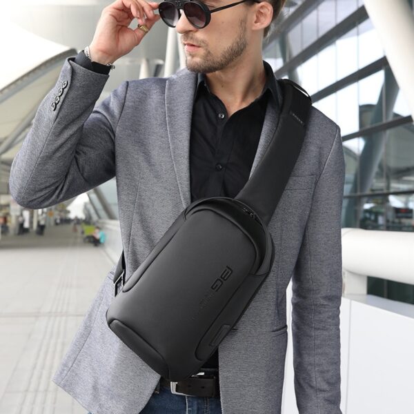 BANGE New Multifunction Crossbody Bag Shoulder Messenger Bags Male Waterproof Short Trip Chest Bag Pack for Men - Image 6