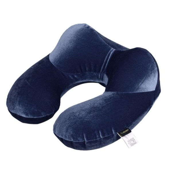 U-Shape Travel Pillow for Airplane Inflatable Neck Pillow Travel Accessories 4Colors Comfortable Pillows for Sleep Home Textile - Image 5