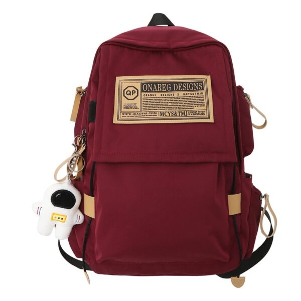 New Nylon Girls Trendy Shoulder Bag College Fashion Backpack Large Capacity Leisure Travel Bag - Image 7