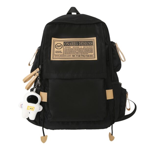 New Nylon Girls Trendy Shoulder Bag College Fashion Backpack Large Capacity Leisure Travel Bag - Image 9