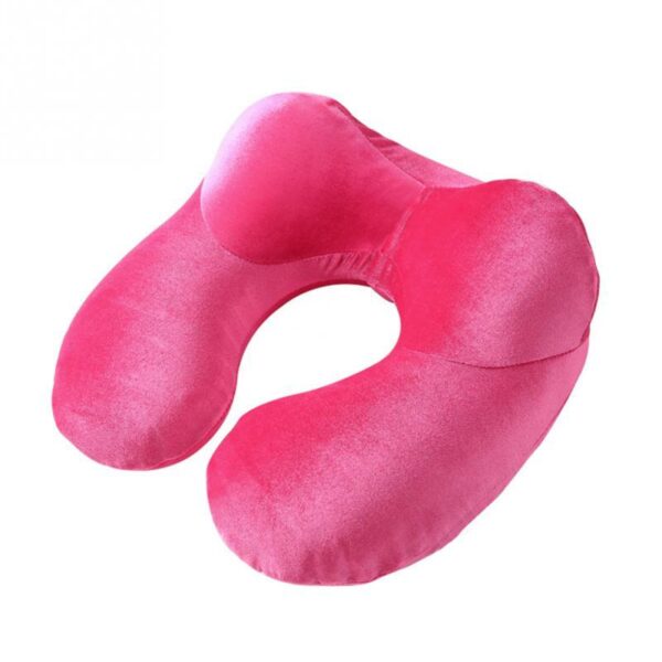 U-Shape Travel Pillow for Airplane Inflatable Neck Pillow Travel Accessories 4Colors Comfortable Pillows for Sleep Home Textile - Image 4