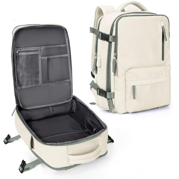 Travel backpack, women's short distance travel bag, large capacity college student computer backpack, business trip luggage bag - Image 15
