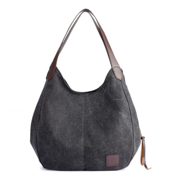 Piler Large Women Handbag Bag Canvas Zipper Pockets Brand Ladies Shoulder Bags Casual Large Women Bags Luxury Ladies Hand Bags - Image 8