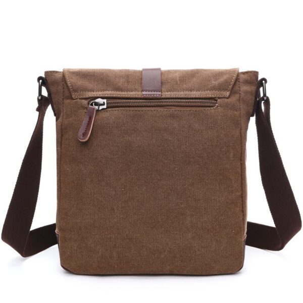 Men Business Messenger Bags For Men Shoulder Bag vintage Canvas Crossbody Pack Retro Casual Office Travel Bag - Image 4