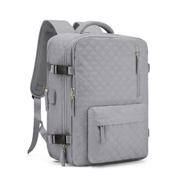 Travel backpack, women's short distance travel bag, large capacity college student computer backpack, business trip luggage bag - Image 8