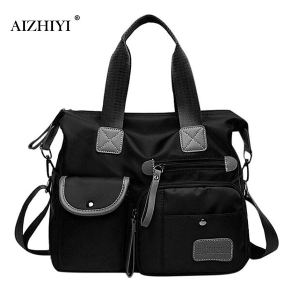 Multiuse Women Waterproof Handbag Nylon Tote Fashion Messenger Crossbody Bags for Women Top-Handle Shoulder Purse Travel Bag - Image 7