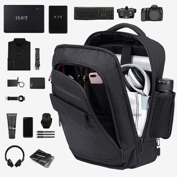 New Backpack Men's Waterproof Travel Casual Backpack Multi-compartment Large Capacity Men's Bag - Image 2
