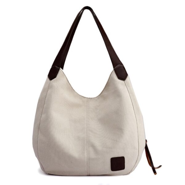 Piler Large Women Handbag Bag Canvas Zipper Pockets Brand Ladies Shoulder Bags Casual Large Women Bags Luxury Ladies Hand Bags - Image 7