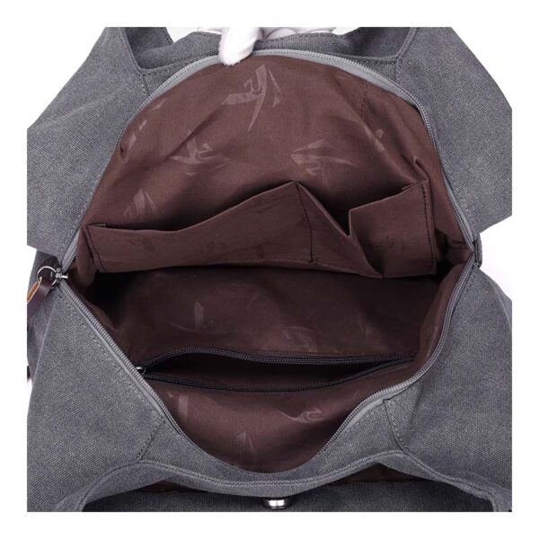 Piler Large Women Handbag Bag Canvas Zipper Pockets Brand Ladies Shoulder Bags Casual Large Women Bags Luxury Ladies Hand Bags - Image 5