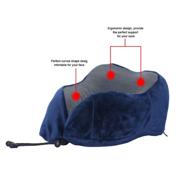 U Shaped Memory Foam Neck Pillows Soft Travel Pillow Neck Cervical Airplane Pillow 30*28*14CM Cervical Travel Healthcare Bedding - Image 4