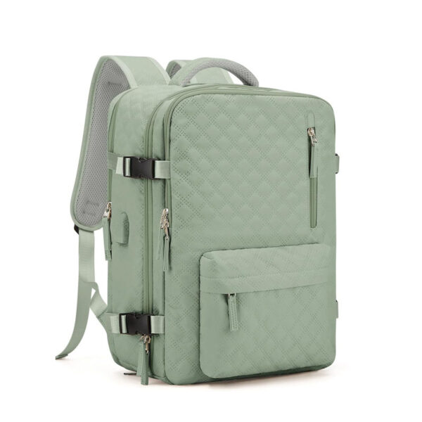 Travel backpack, women's short distance travel bag, large capacity college student computer backpack, business trip luggage bag - Image 7