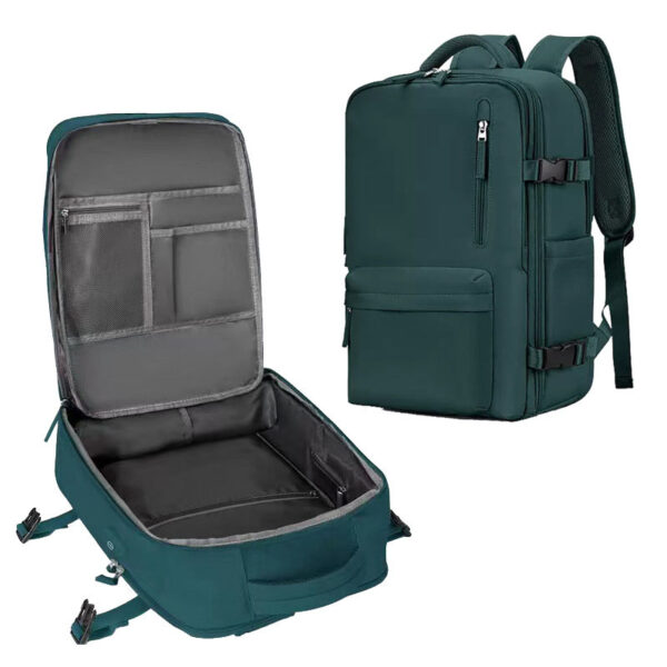 Travel backpack, women's short distance travel bag, large capacity college student computer backpack, business trip luggage bag - Image 22