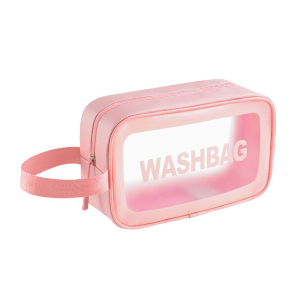 PU Transparent Wash Bag Waterproof Bath Bag TPU Translucent Storage Bag Cosmetic Bag - Image 9