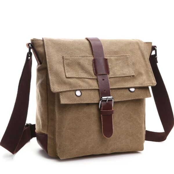 Men Business Messenger Bags For Men Shoulder Bag vintage Canvas Crossbody Pack Retro Casual Office Travel Bag - Image 11