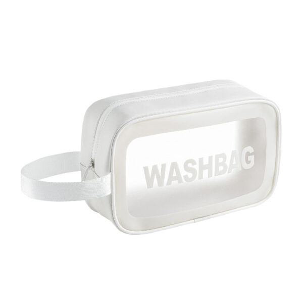 PU Transparent Wash Bag Waterproof Bath Bag TPU Translucent Storage Bag Cosmetic Bag - Image 11
