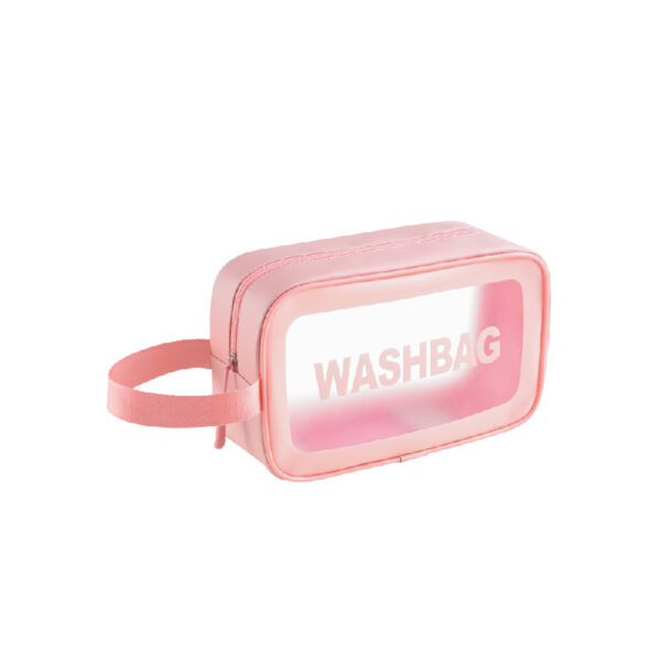 PU Transparent Wash Bag Waterproof Bath Bag TPU Translucent Storage Bag Cosmetic Bag - Image 12