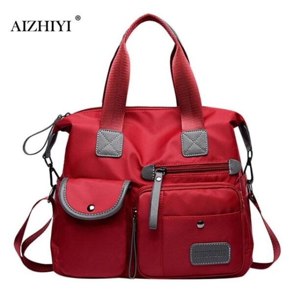Multiuse Women Waterproof Handbag Nylon Tote Fashion Messenger Crossbody Bags for Women Top-Handle Shoulder Purse Travel Bag - Image 9