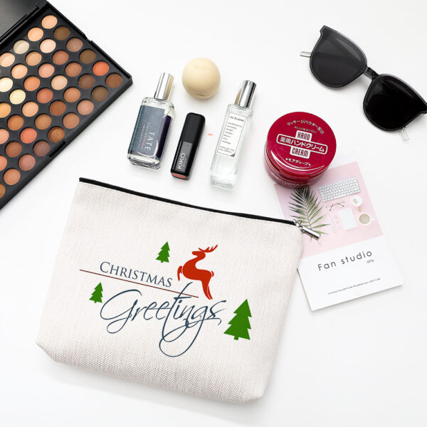 Cosmetic Bag Waterproof Cotton And Linen Zipper Bag Cosmetic Jewelry Storage Bag Travel Toiletry Storage Bag - Image 7