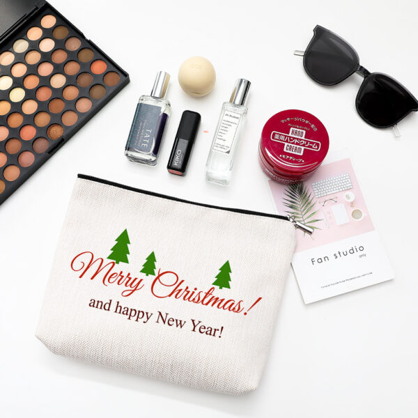 Cosmetic Bag Waterproof Cotton And Linen Zipper Bag Cosmetic Jewelry Storage Bag Travel Toiletry Storage Bag - Image 6