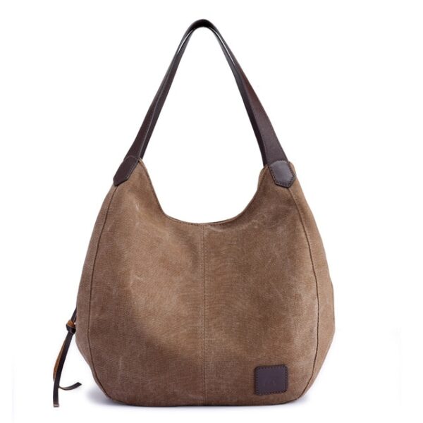 Piler Large Women Handbag Bag Canvas Zipper Pockets Brand Ladies Shoulder Bags Casual Large Women Bags Luxury Ladies Hand Bags - Image 12