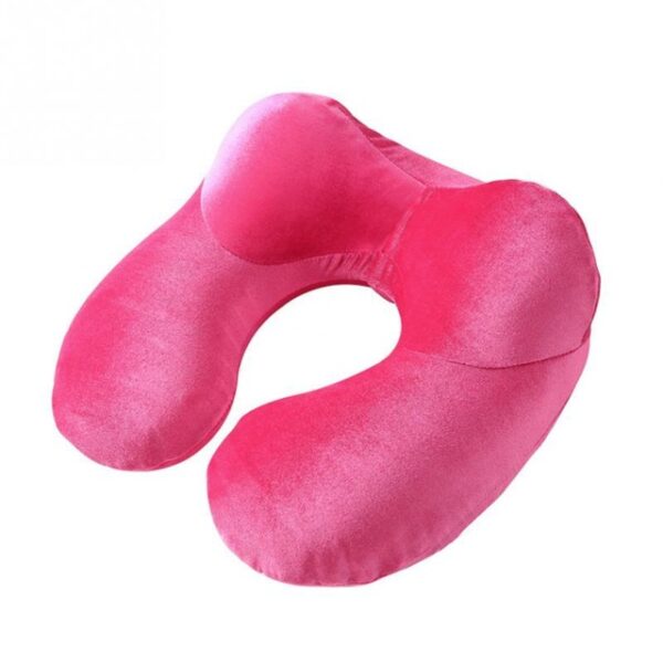 U-Shape Travel Pillow for Airplane Inflatable Neck Pillow Travel Accessories 4Colors Comfortable Pillows for Sleep Home Textile - Image 7
