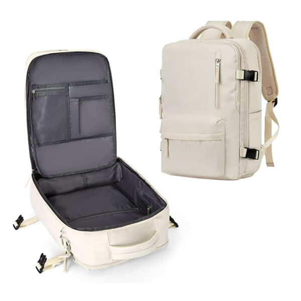 Travel backpack, women's short distance travel bag, large capacity college student computer backpack, business trip luggage bag - Image 25
