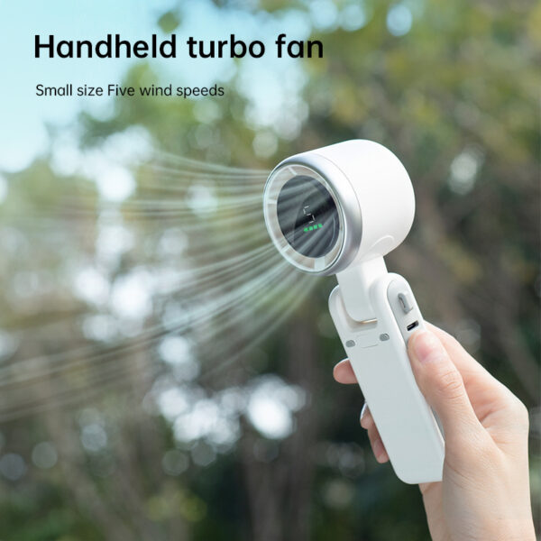 2025 New Portable Electric Fan: Foldable, High - Power, USB - Rechargeable, Wearable Neck Fan - Image 9