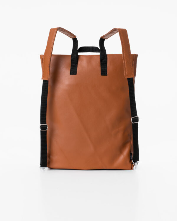 Barbara Leather Backpack - Peanut - Image 2