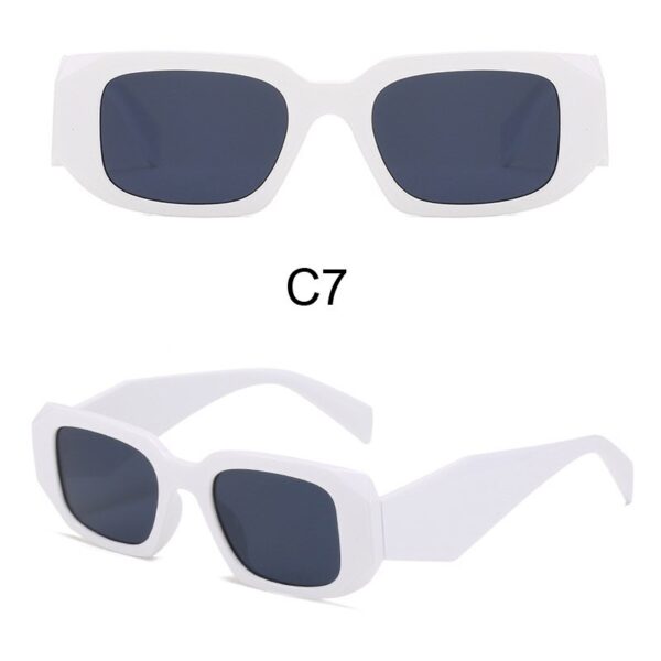 New Small Square Sunglasses Women Brand Designer Wide Frame Vintage White Sun Glasses UV400 Fashion Female Shades - Image 13