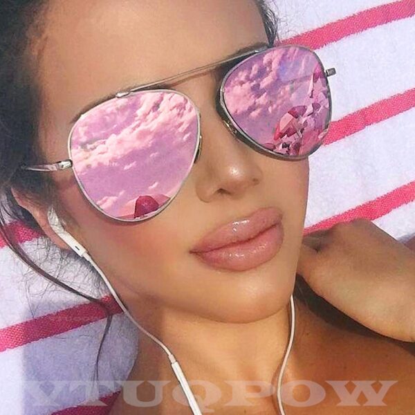 Luxury Brand Pilot Women's Sunglasses Fashion Aviation Vintage Sunglass Female Sun Glasses - Image 2