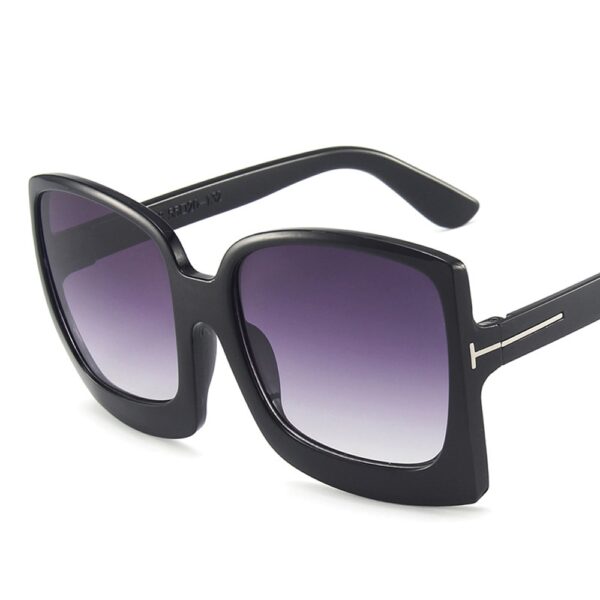 Square Sunglasses Women Vintage Brand Oversize Sun Glasses Black Gradient Female Glasses Men UV400 - Image 3