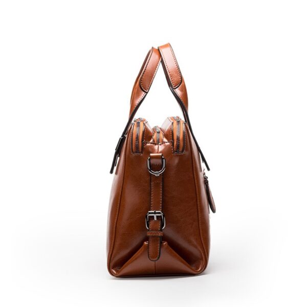 Real Cow Leather Ladies HandBags Women Genuine Leather bags Totes Messenger Bags Hign Quality Designer Luxury Brand Bag - Image 3