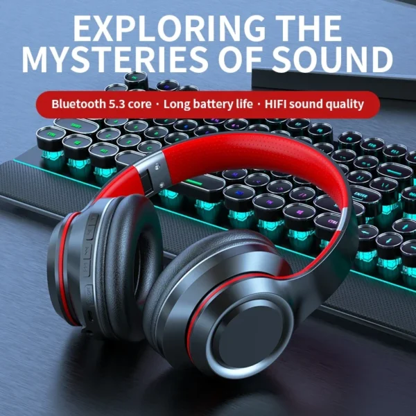 DR90 Wireless Headphones Headwear Creative Heavy Bass Effect Ultra Long Endurance Earphones - Image 5