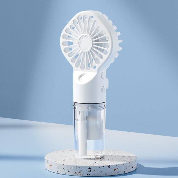 Spray fan water replenisher mute portable charging student dormitory mini handheld small fan - Image 14