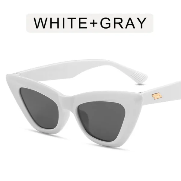 Women's retro square glasses with sunglasses - Image 18
