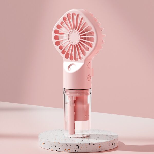 Spray fan water replenisher mute portable charging student dormitory mini handheld small fan - Image 13