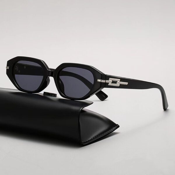 New Men's Personality Port Style Sunglasses Mesh Red Trampody Glasses Retro Fashion Mesh Red Ink Glasses Women's Fashion