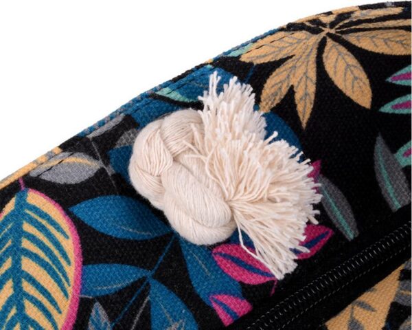 printing leaves shoulder bags cotton shoulder bags for girls large size beach bags shopping bags MN181 - Image 5